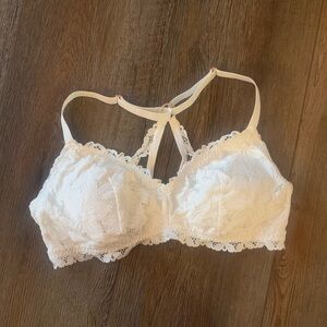 Aerie padded Lacey bralette racer back clasp